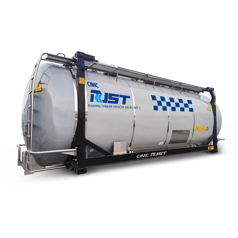 контейнер-цистерна из нержавеющей стали со сменным кузовом - CIMC RJST Liquid truck