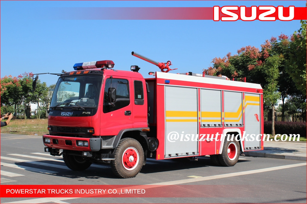 Армения 5000 литров Пожарная машина Isuzu с одной кабиной Пожарно-спасательные автоцистерны
