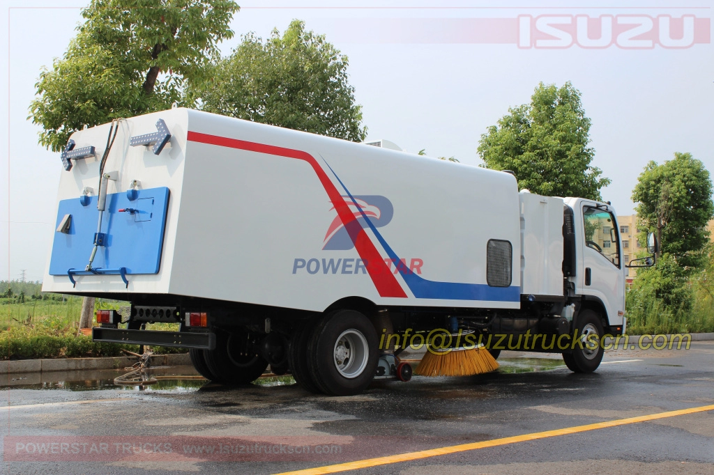 Высокопроизводительная мьянманская японская подметальная машина Isuzu Road Sweeper Master 8cbm