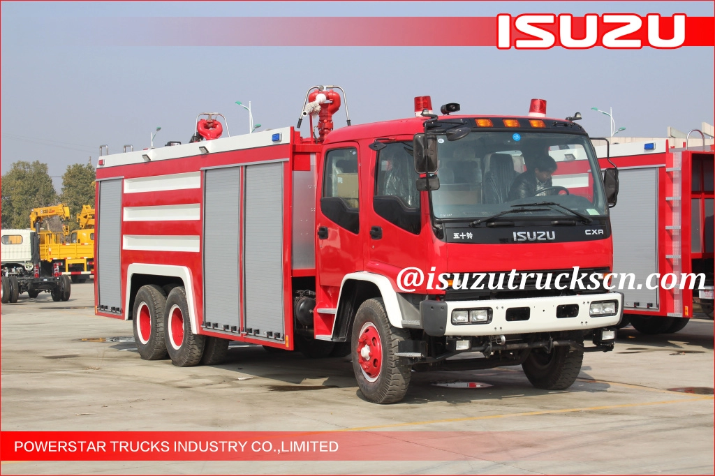 6 * 4 Африка Гана 12000L Пожарная машина Isuzu с водяной пеной Поставщик пожарной машины