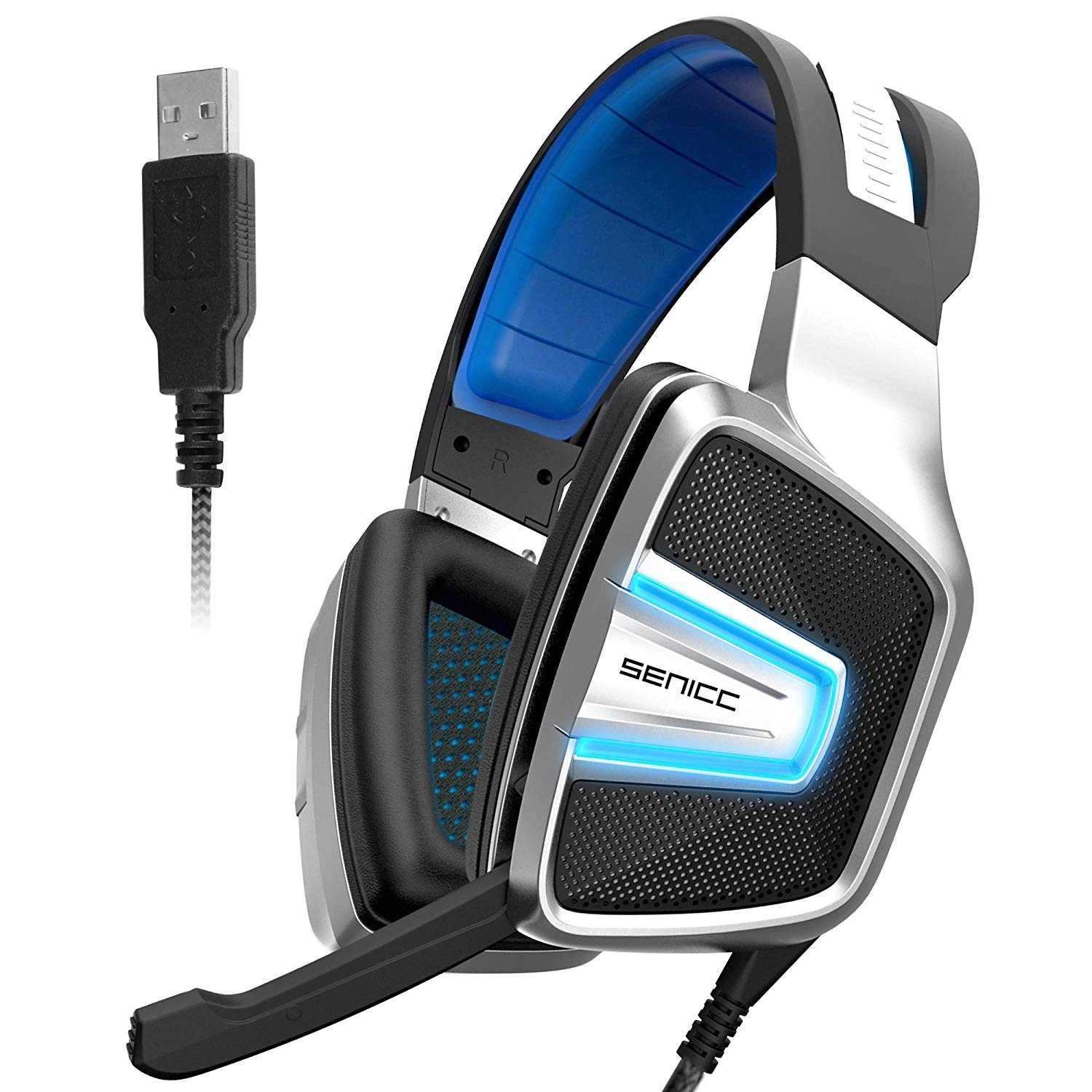 Проводная USB-гарнитура Somic A8 7.1 Vibration Gaming Headset со светодиодной подсветкой