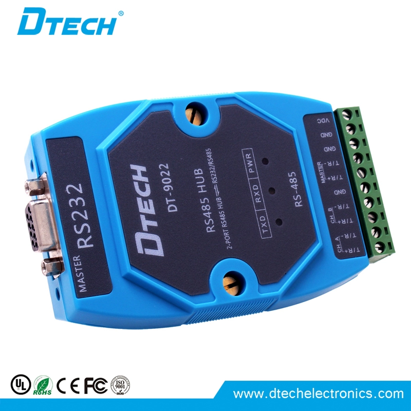 DTECH DT-9022 Промышленный 2-портовый концентратор RS485
