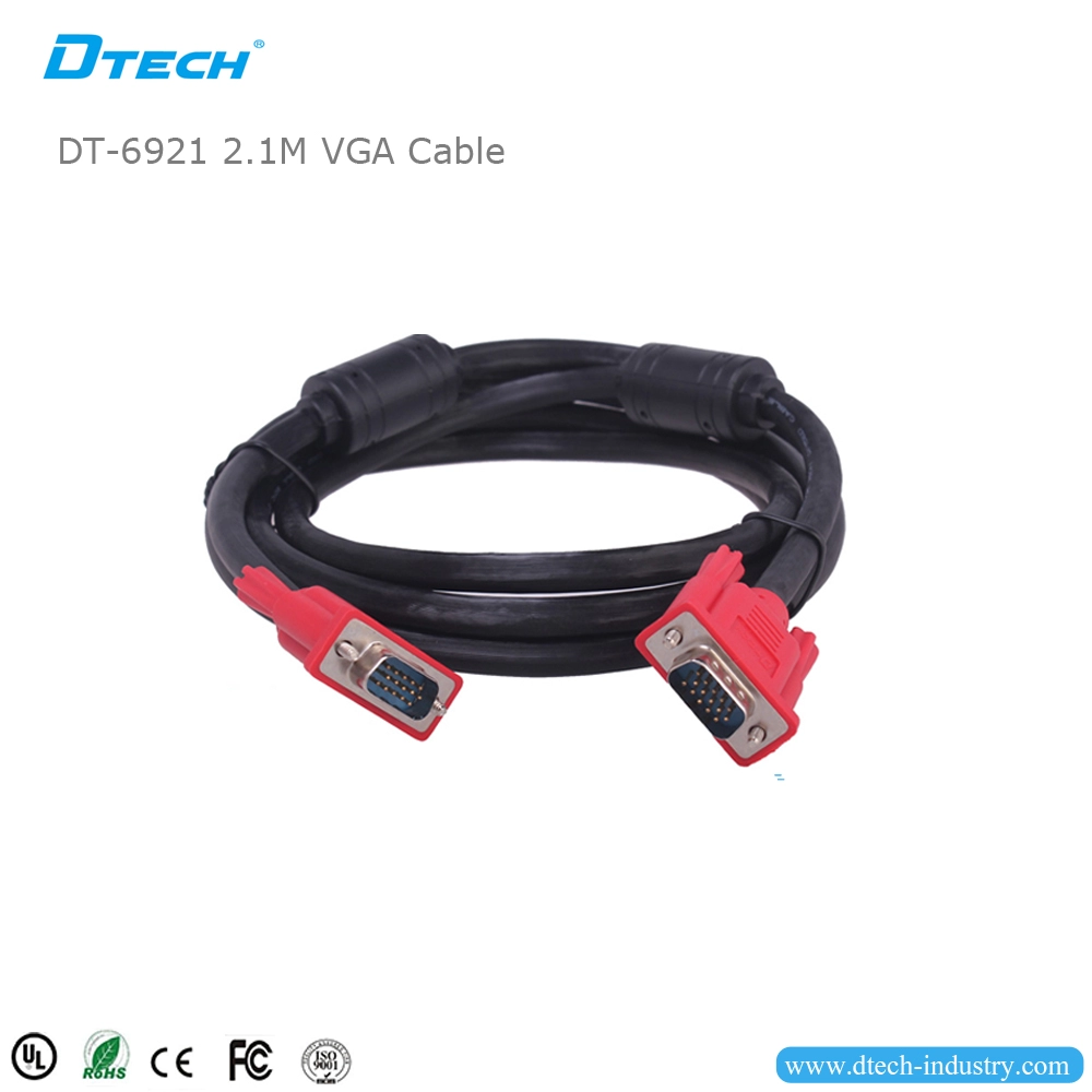Кабель DTECH DT-6921 VGA 3+6 2,1 м VGA