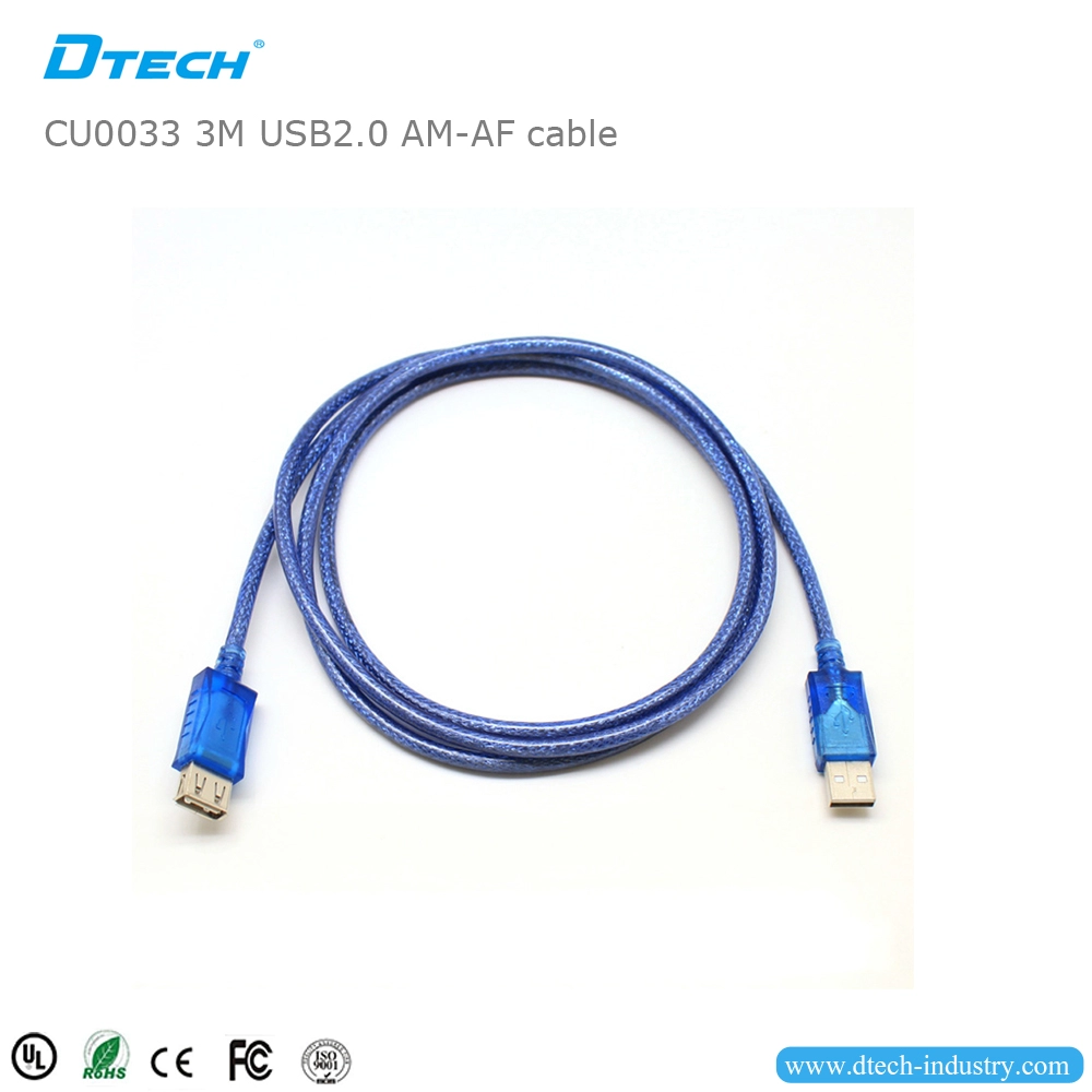 Кабель DTECH CU0033 3M USB2.0 AM-AF