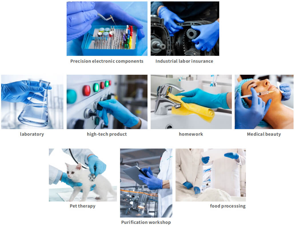 Disposable Nitrile Gloves scope of application