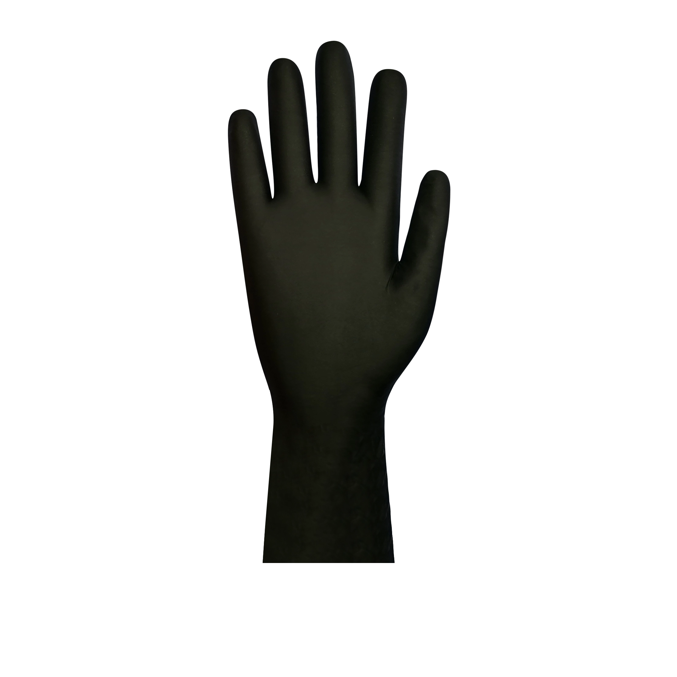Черные одноразовые нитриловые медицинские перчатки