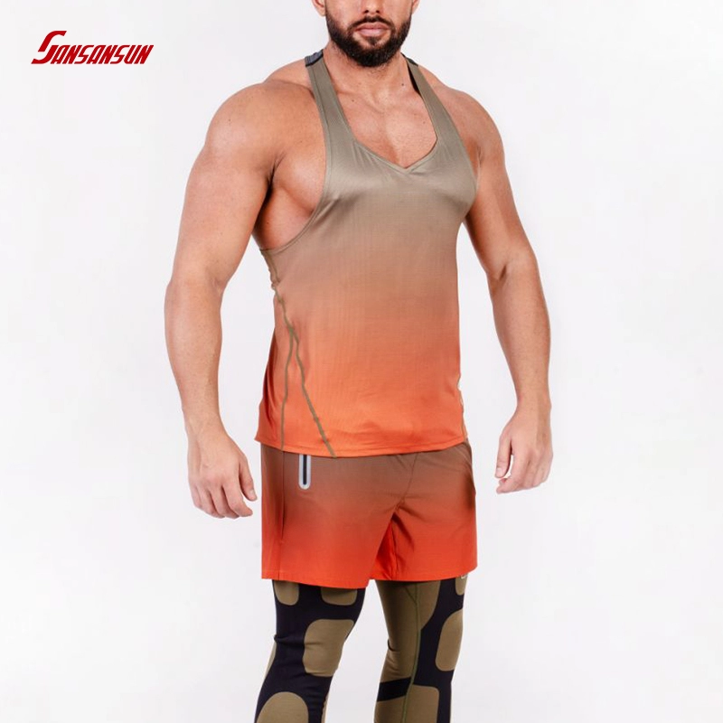 Негабаритная мужская одежда Y-back Fitness Sports Tank Top
