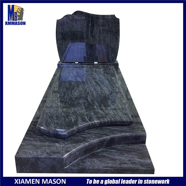 Франция стандартная надгробная плита гранитная масса синяя