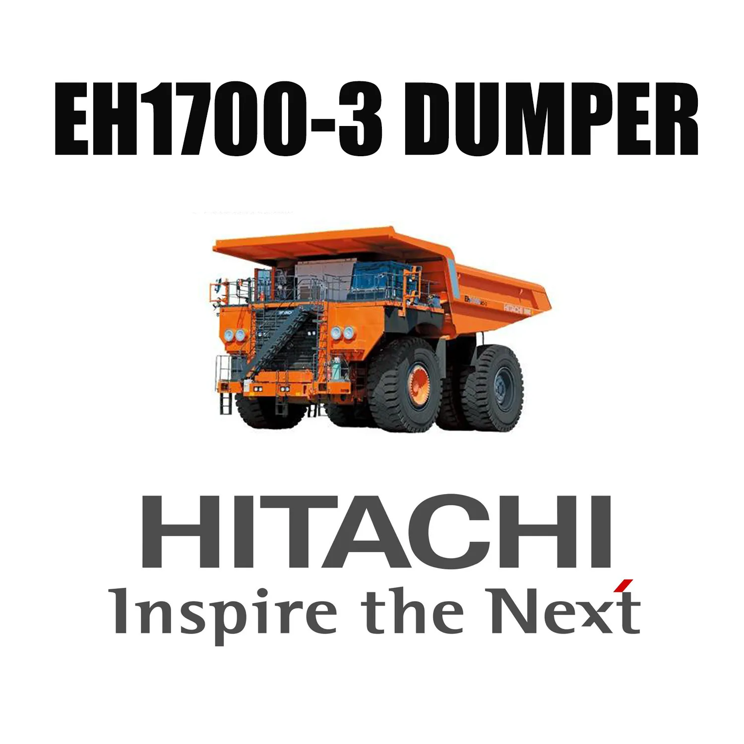 Hitachi Haul Trucks EH1700-3 с шинами LUAN 27.00R49 Giant OTR