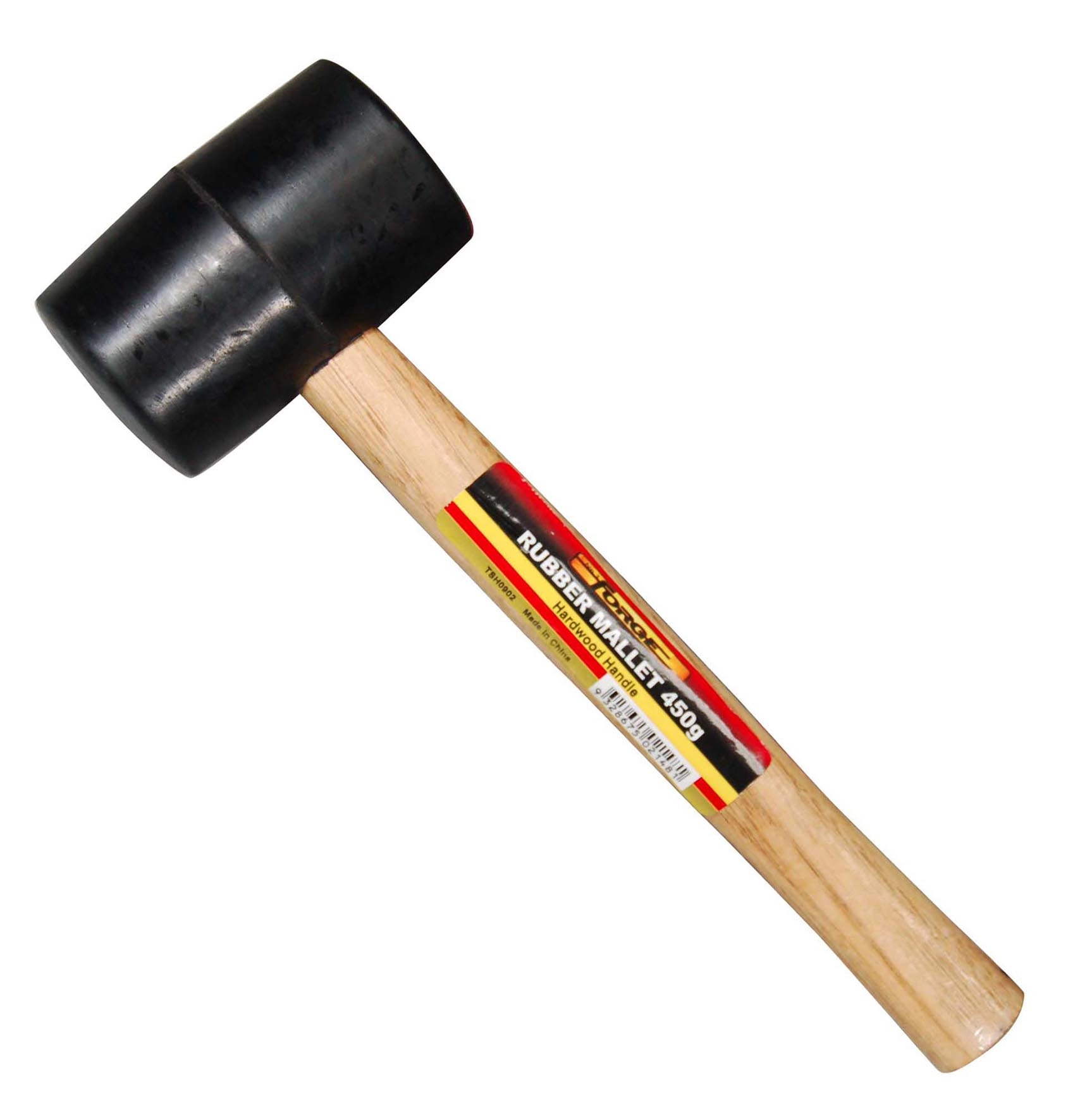 Резиновый молоток с деревянной ручкой