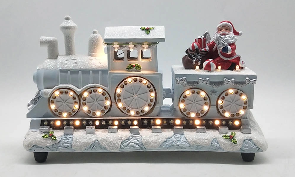 Светодиодный экспресс Санта-Клауса с теплыми белыми ходовыми огнями