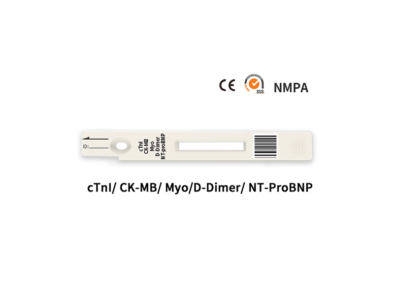 5 в 1 (cTnI/CK-MB/Myo/NT-proBNP/D-димер) Быстрый количественный тест
