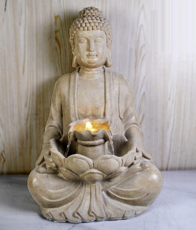 Солнечная медитация Будды на воде