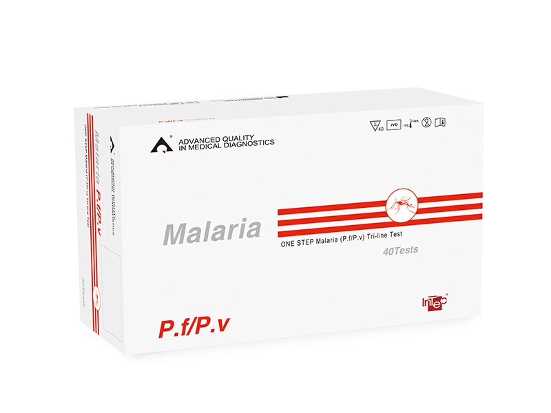 Одноэтапный трехлинейный тест на малярию (Pf/Pv)
