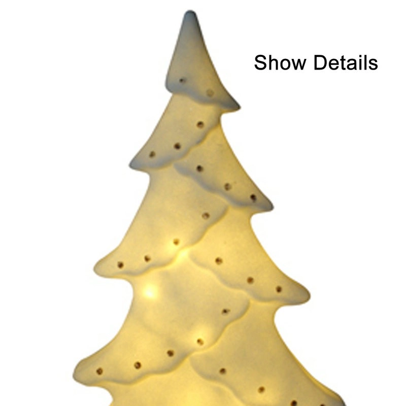 Наружное использование Белая рождественская светодиодная елка с точками