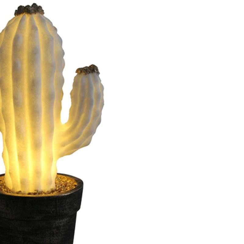 Светодиодные фонари кактуса из песчаника для наружного использования