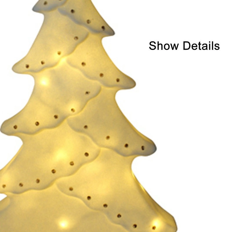 Наружное использование Белая рождественская светодиодная елка с точками