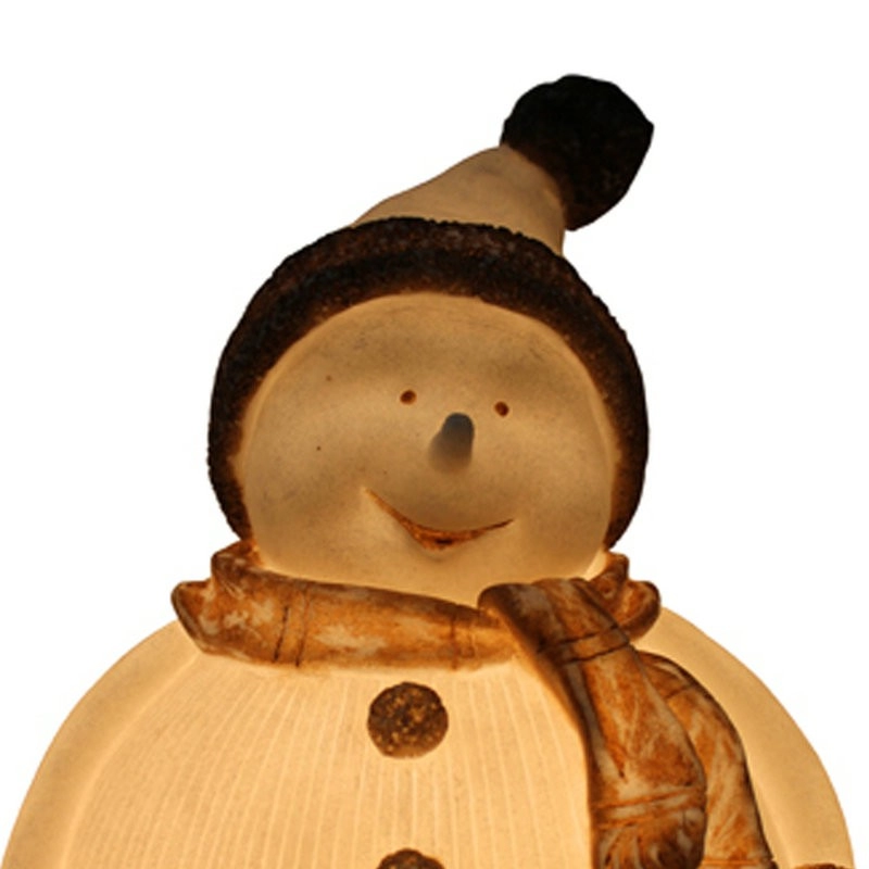 Бестселлер Белая рождественская ребристая лампа снеговика для внутреннего использования