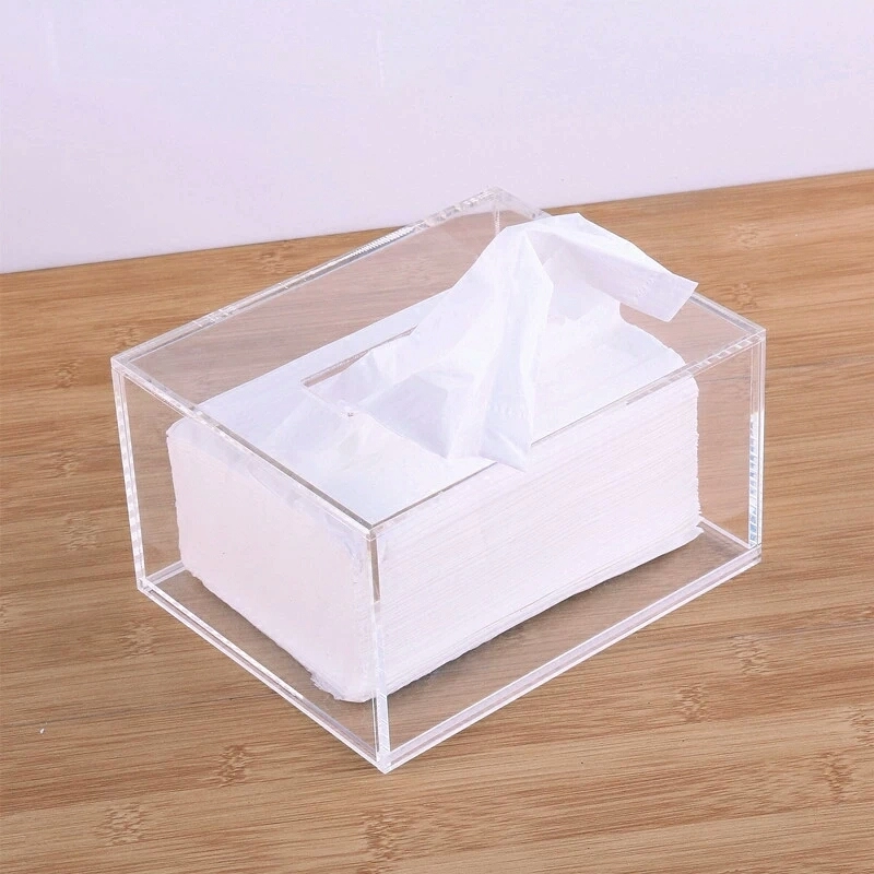 Индивидуальная офисная прозрачная акриловая коробка для салфеток