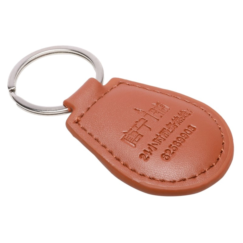 RFID NFC ISO 1443A Кожаный брелок Брелок для общественного транспорта