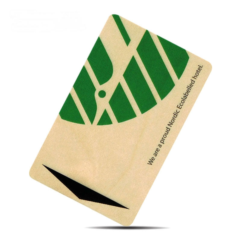 Экологически чистые деревянные карты RFID с Mifare Plus поставляются для контроля доступа в роскошные отели