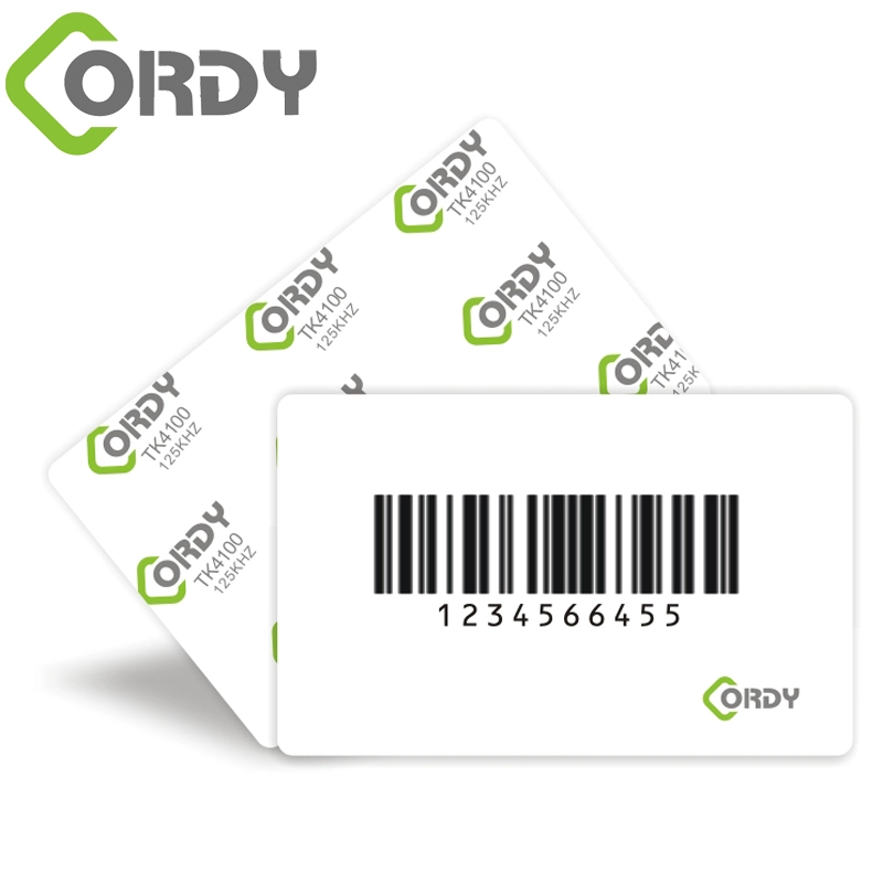 Двойная карта RFID со штрих-кодом