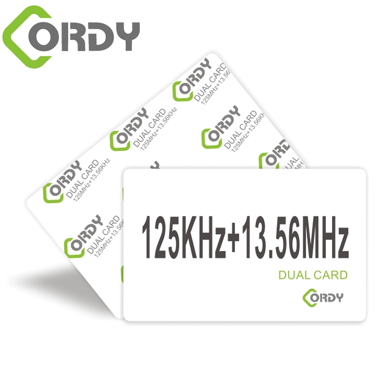 Гибридная карта RFID 13,56 МГц + карта 125 кГц с 2 наборами микросхем
