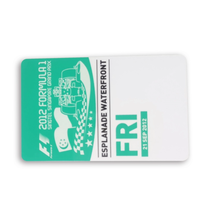 125KHZ Прозрачная визитная карточка RFID с печатью