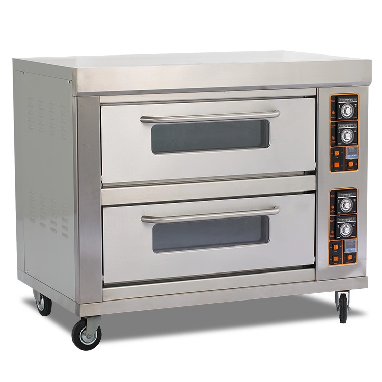 Двухъярусная электрическая печь для коммерческого хлебопекарного оборудования E24B для продажи