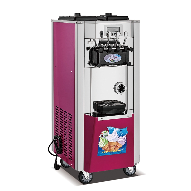 Коммерческая машина для мягкого мороженого с 3 вкусами