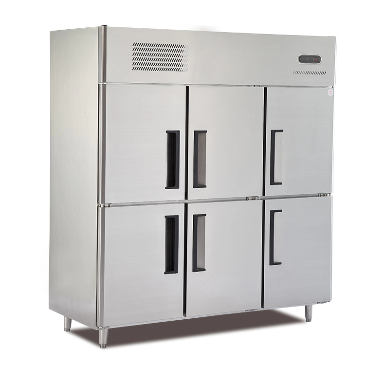 1.6LG 6-дверный коммерческий кухонный холодильник с морозильной камерой для ресторана