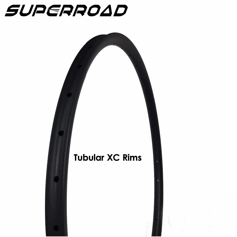 Трубчатые обода для велокросса 27,5 дюймов Superroad T700 650C Carbon XC 27 * 23,5 мм Трубчатые обода для велосипеда Mtb