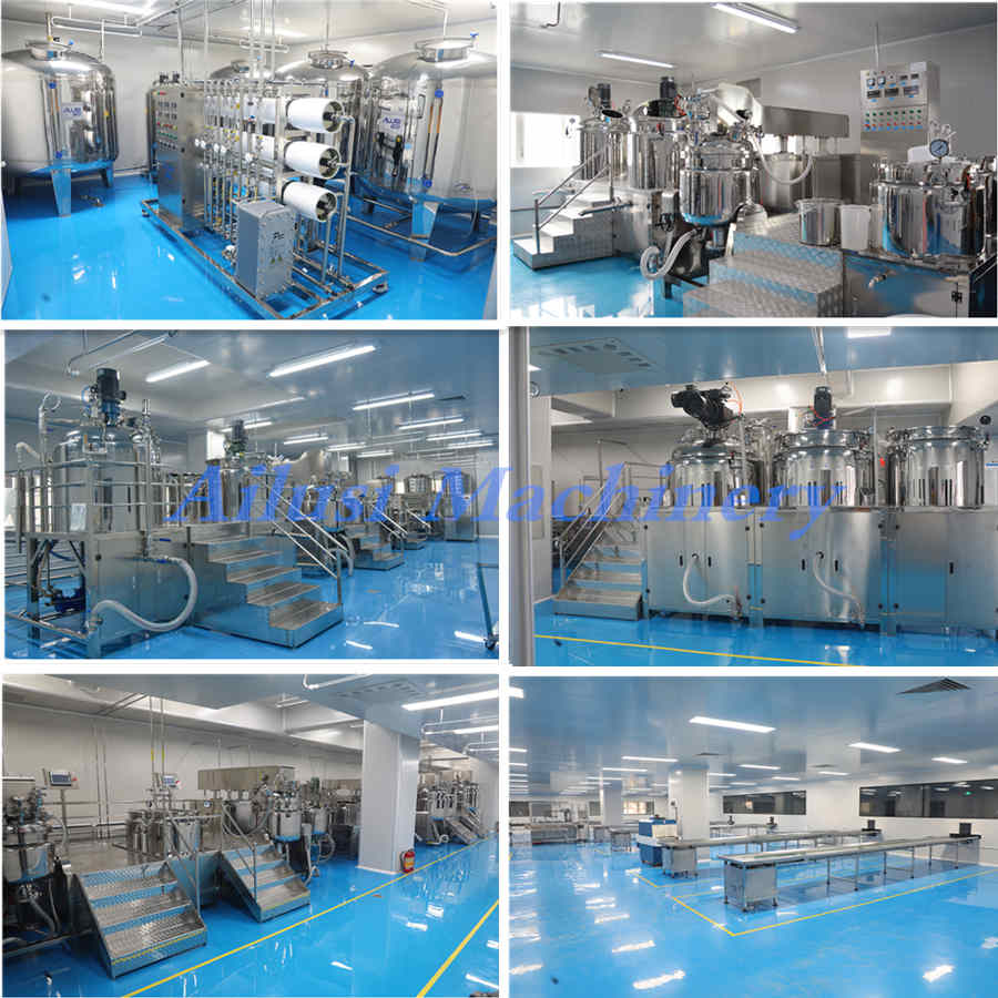 Cases of Body Lotion Making Machine