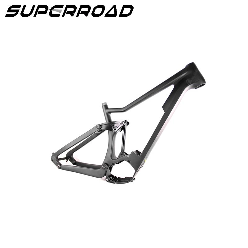 Оригинальная карбоновая рама Superroad 29er, полностью подвесная велосипедная рама 650B T800, электрические велосипедные рамы