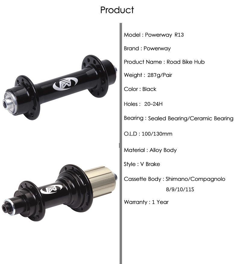 Ступица Powerway R13 с керамическим подшипником