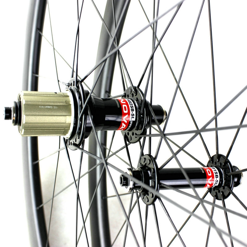 Втулка Novatec 291/482SL + изготовленные на заказ карбоновые колеса для шоссейного велосипеда Pillar 1420 спиц