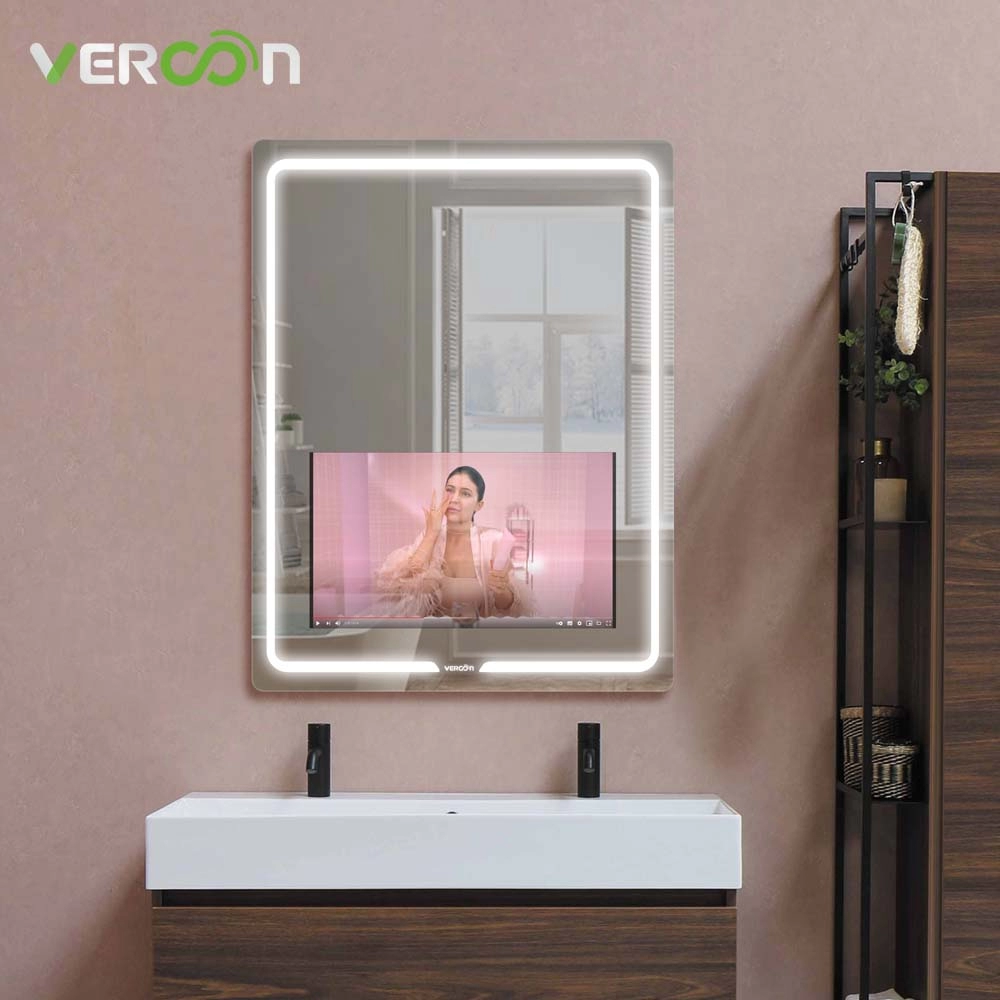Зеркало с сенсорным экраном Vercon 21,5 дюйма в ванной комнате с телевизором