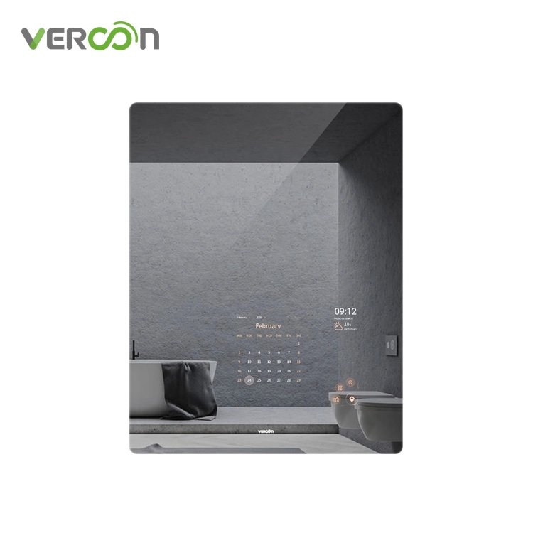 Умное зеркало Vercon для ванной комнаты S8 без светодиодной ленты