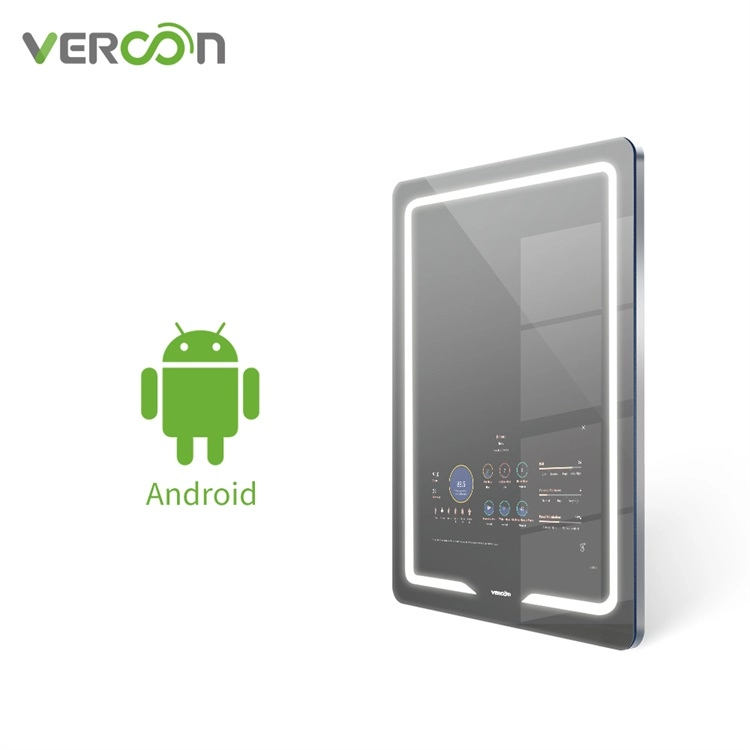 Vercon Espejos Inteligentes Android Сенсорный экран Умное зеркало для ванной ТВ Волшебное зеркало в недвижимости