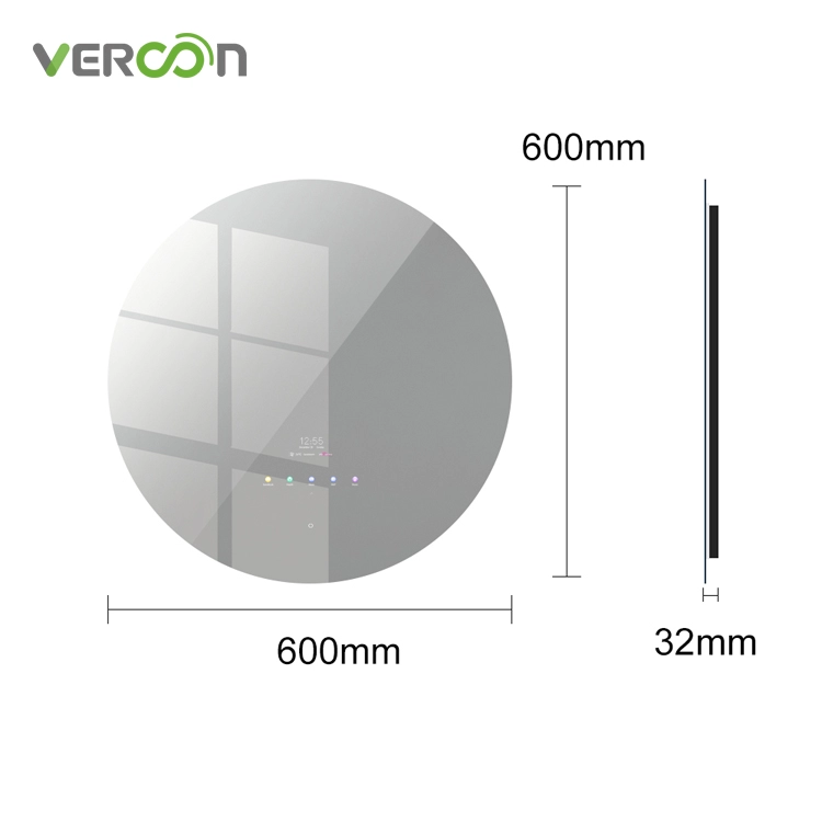 Настенный дисплей Vercon с подсветкой, динамики, анализатор кожи, Android-система, умное зеркало, телевизор