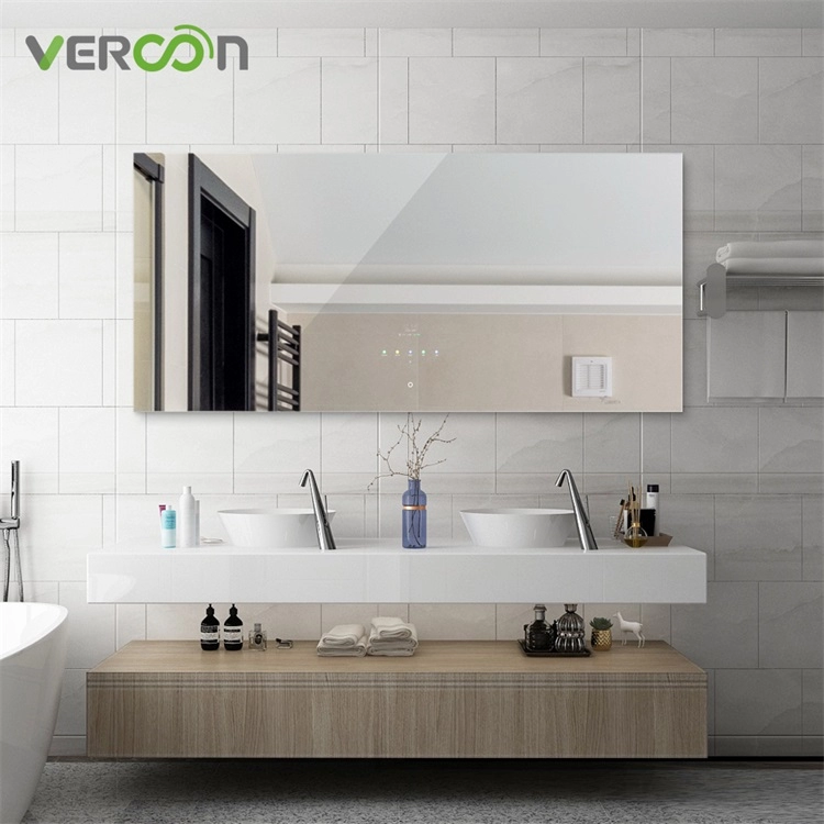Vercon Smart Mirror Android OS 11 с сенсорным экраном 10,1 дюйма, зеркало для телевизора, зеркало для ванной комнаты