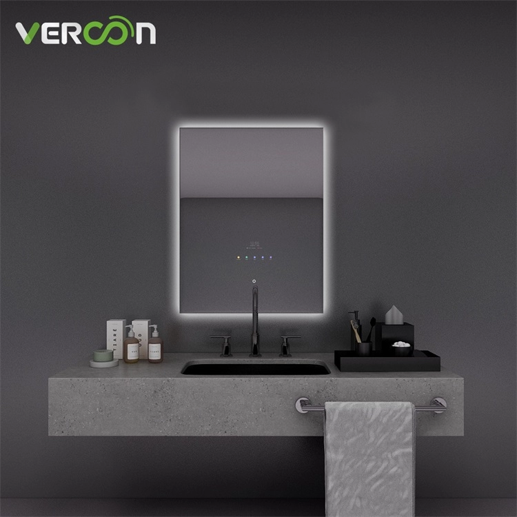 Новое поступление, настенное водонепроницаемое прямоугольное зеркало для ванной комнаты с подсветкой, Android 11, умное зеркало для ванной комнаты с защитой от запотевания