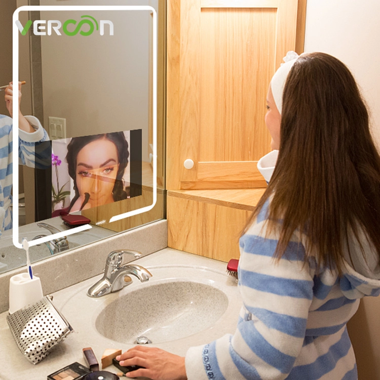 Зеркало с сенсорным экраном Vercon 21,5 дюйма в ванной комнате с телевизором