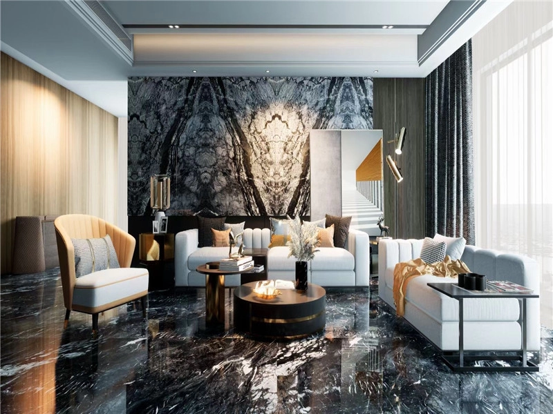 Деревянная мраморная плита Hilton Grey Marble