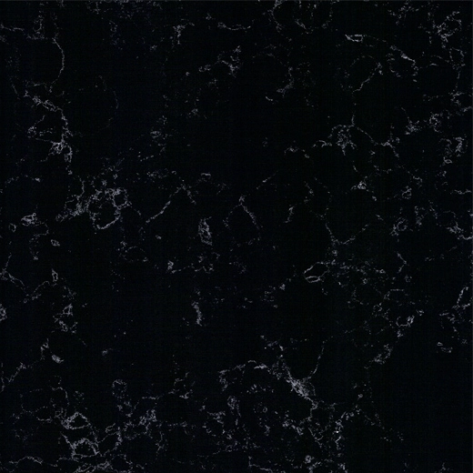 OP6012 Ночная белая кварцевая столешница из черного кварца, изготовленная из камня