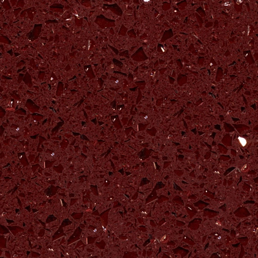 OP1816 Звездная темно-красная кухонная столешница из кварцевой плиты