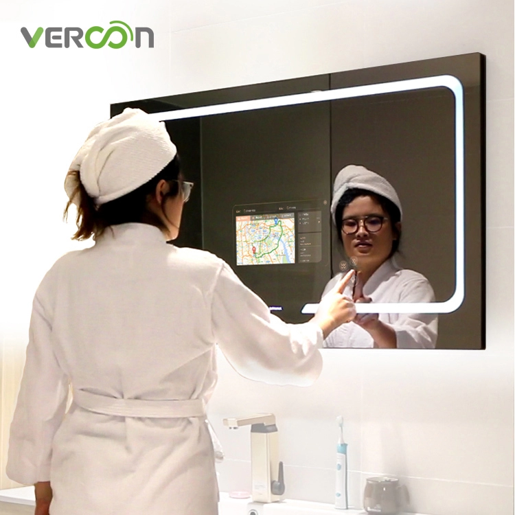 Умное зеркало Vercon большого размера со светодиодной подсветкой S50