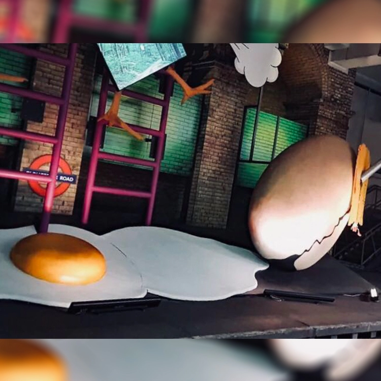 Оптовые искусственные статуи яиц, декоративные реквизиты для яиц