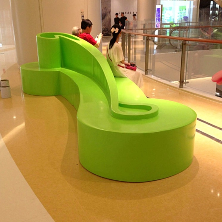 Скамья из стекловолокна Notes торговый центр большое украшение стула