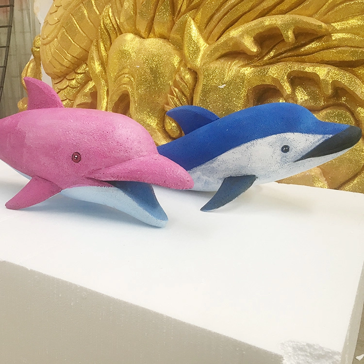Летняя морская тематическая скульптура из пенопласта, реквизит для украшения раковины дельфина